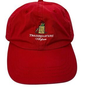 Trashmasters Aspen Colorado red golf hat 100 percent cotton